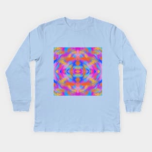 Colorful Abstract Art Pattern Kids Long Sleeve T-Shirt